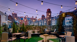 The roof terrace at Kitchen at Holmes